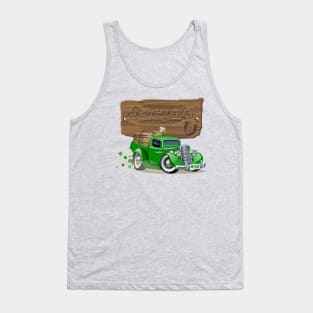 Saint Patrick's vintage cartoon truck Tank Top